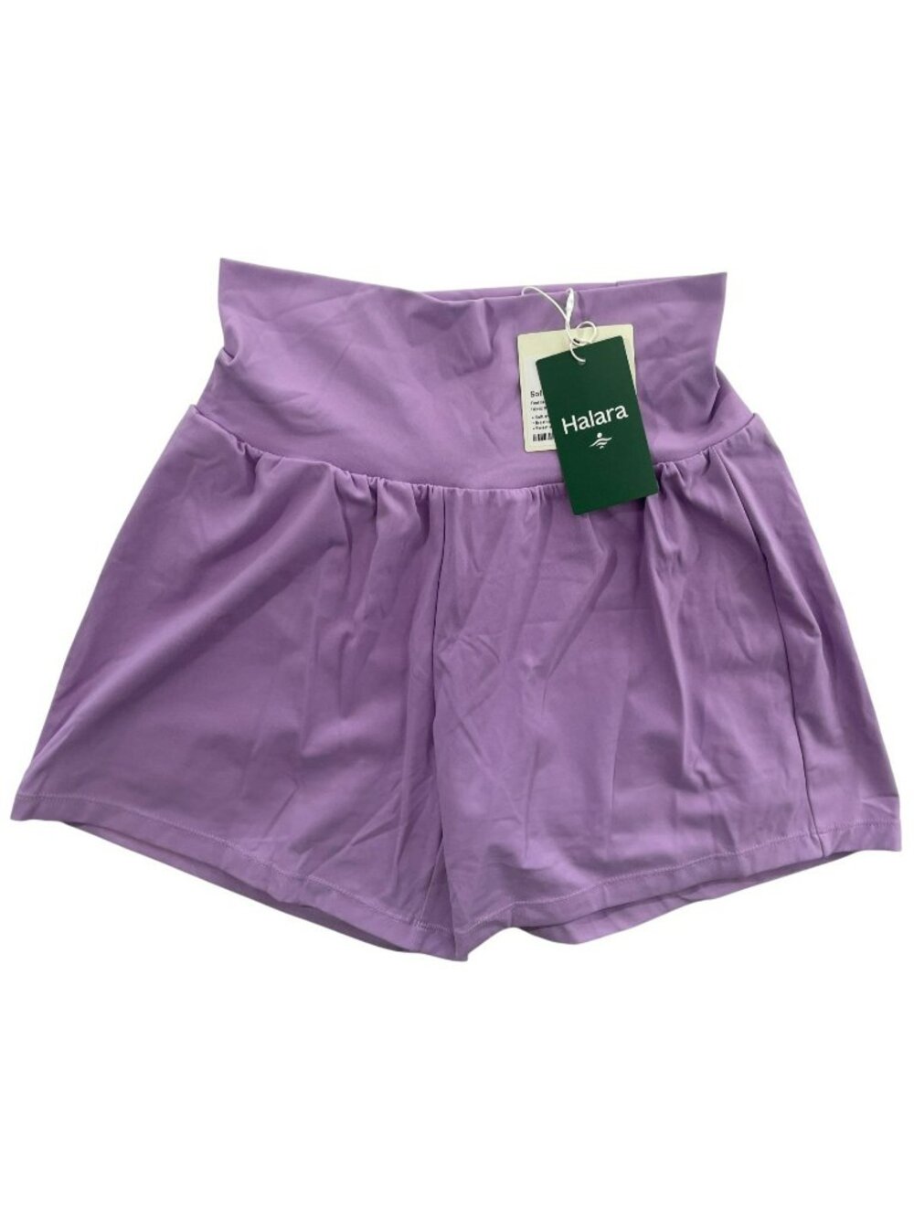 Halara Softlyzero Shorts Airy High-Waisted Purple Athletic Size Small Long NEW